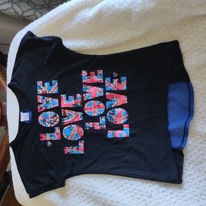 Union Jack Love Tshirt  size 14/16